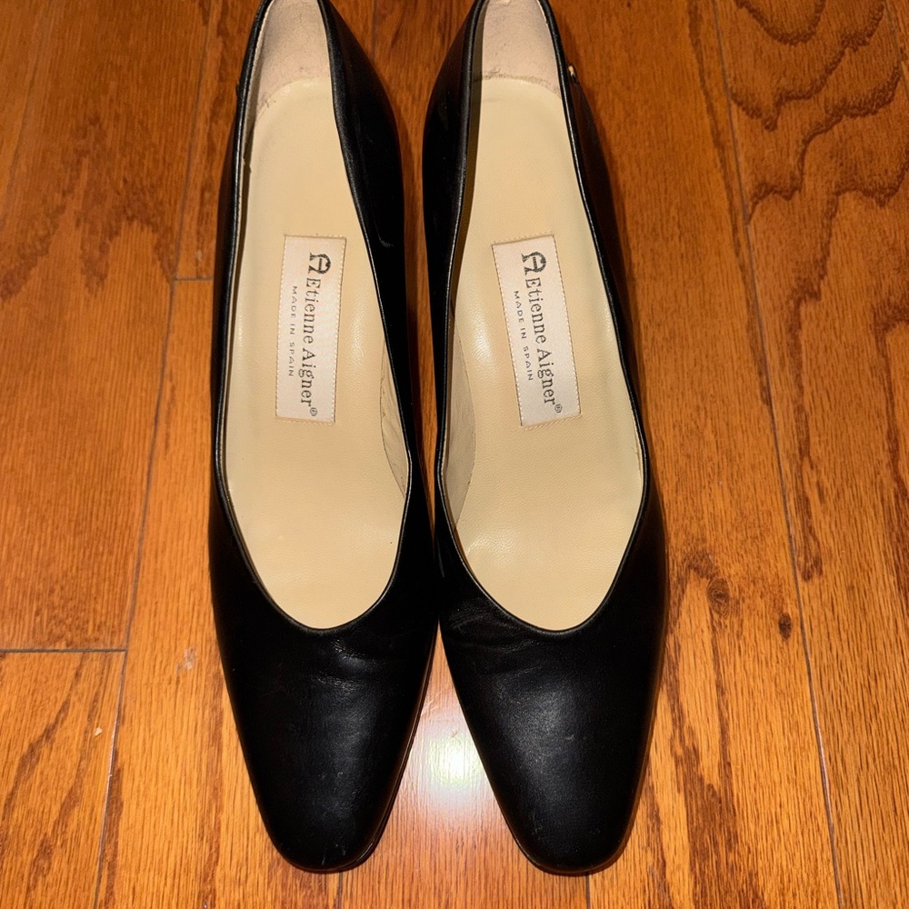 Etienne Aigner Classic Black Heels